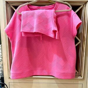 worn once top and shorts